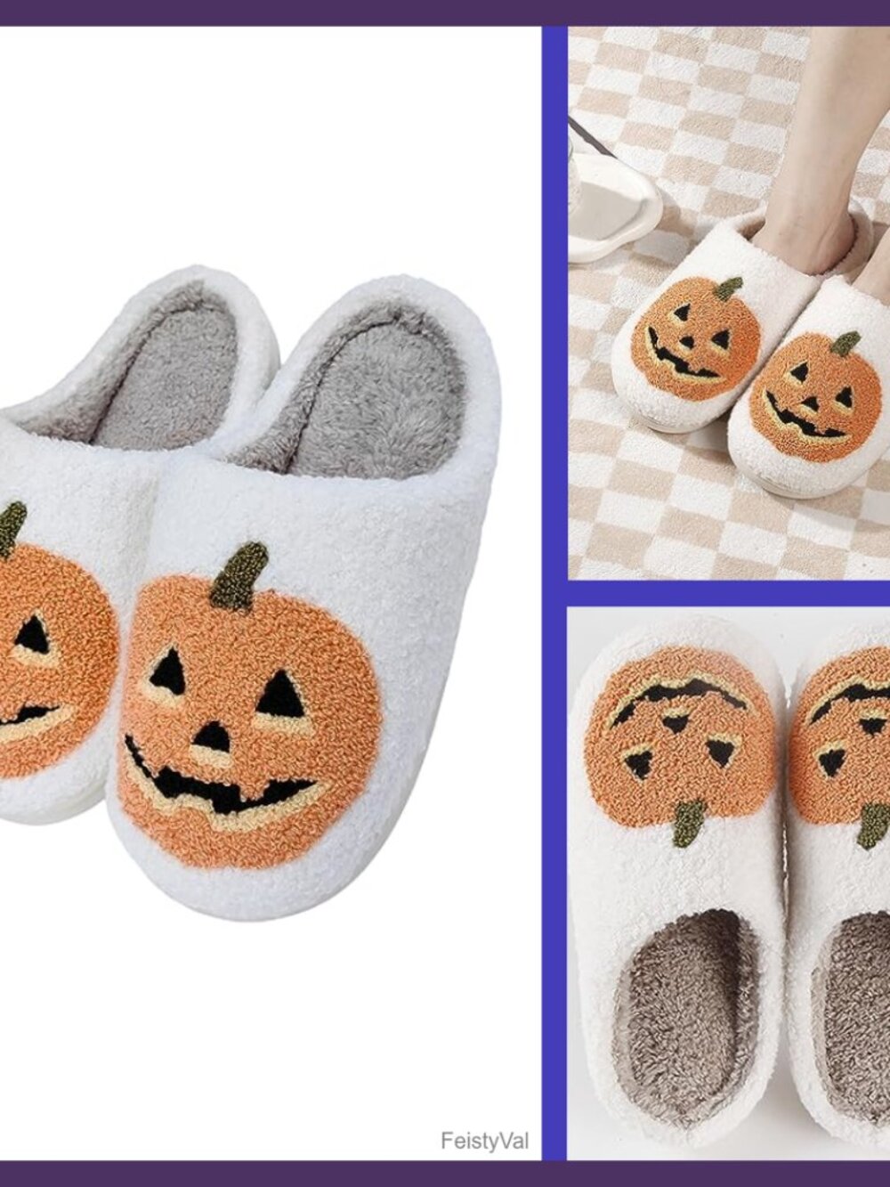 Memory Foam Slippers Plush Fluffy Warm Lined Indoor Outdoor Winter House